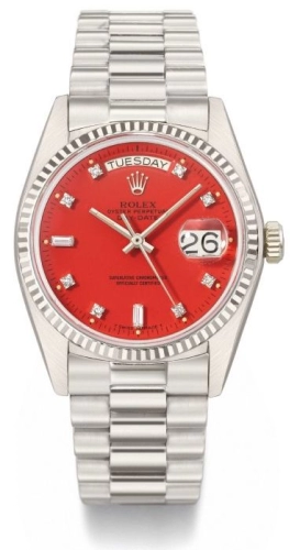 Rolex Day-Date 36 18039-STELLA-RED