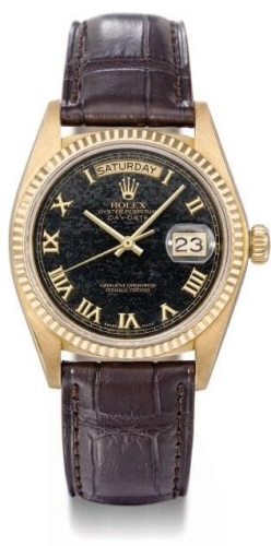 Rolex Day-Date 36 18038-BLACK-ROMAN-STONE