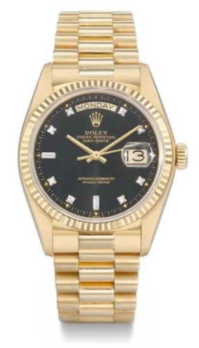 Rolex Day-Date 36 18038-BLACK-DIAMOND